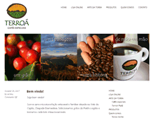 Tablet Screenshot of cafeterroa.com.br